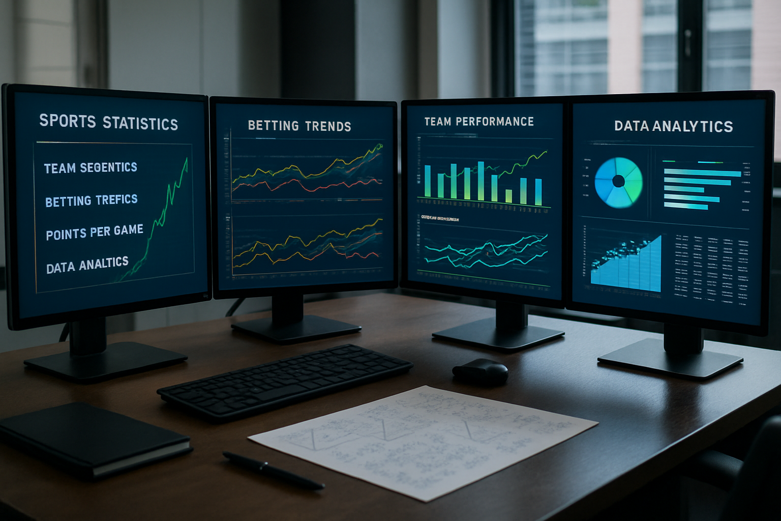 Dashboard profissional de análise para especialistas em apostas esportivas com estatísticas avançadas